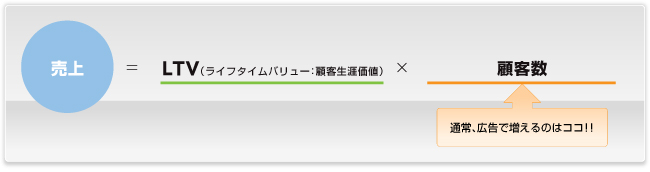 売上の分析、LTV、ライフタイムバリューで通販サポート